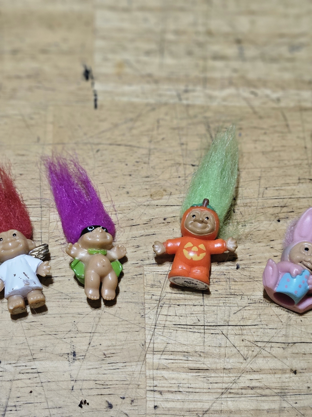 Vintage Troll Berrie Miniature Dolls In Costumes